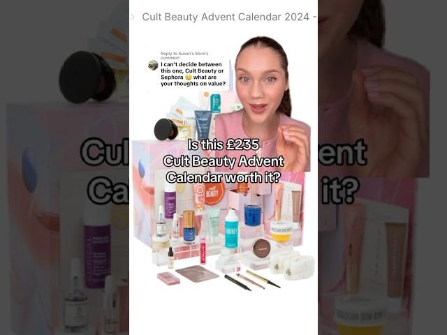 CULT BEAUTY CALENDAR WORTH IT⁉️ #cultbeauty #viralbeauty  #christmas  #adventcalendar #2024