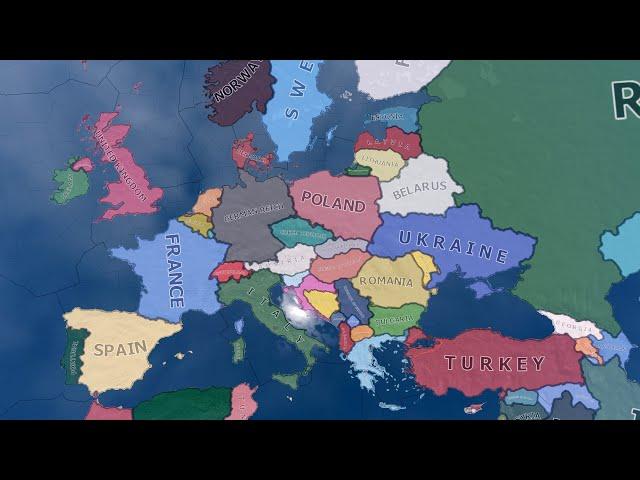 WW2 But With Modern Borders | HOI4 Timelapse