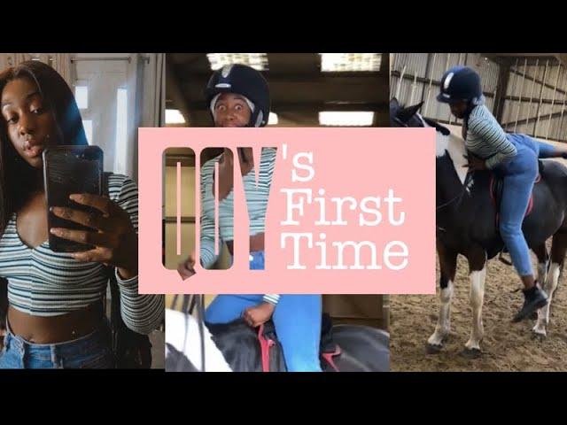 Qoy's First Time: Horseriding