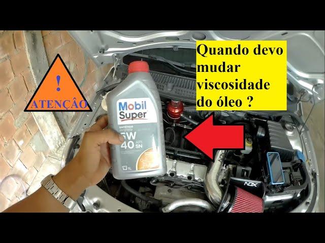 Quando mudar a viscosidade do óleo do motor?