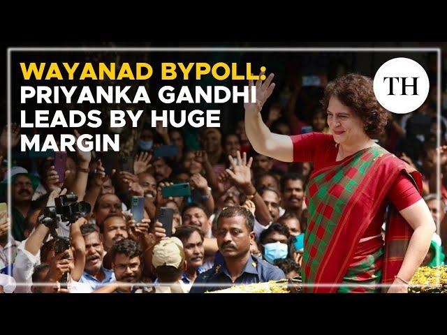 Kerala bypoll results 2024: Priyanka Gandhi leads by over 65,000 votes in Wayanad