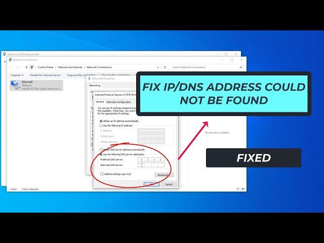 How To Fix Server DNS /IP  Address Could Not Be Found | 2023