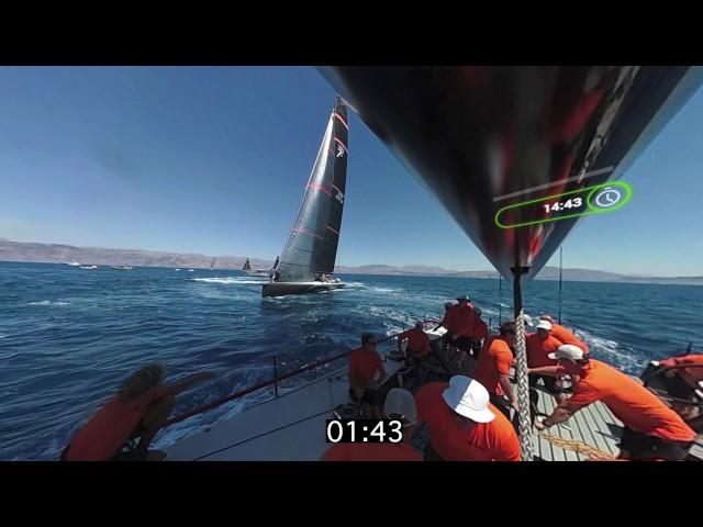 Maxi72​ - Corfu Challenge​ 2017 - MOMO and PROTEUS - Last Race Start - Drone & Garmin Virb 360