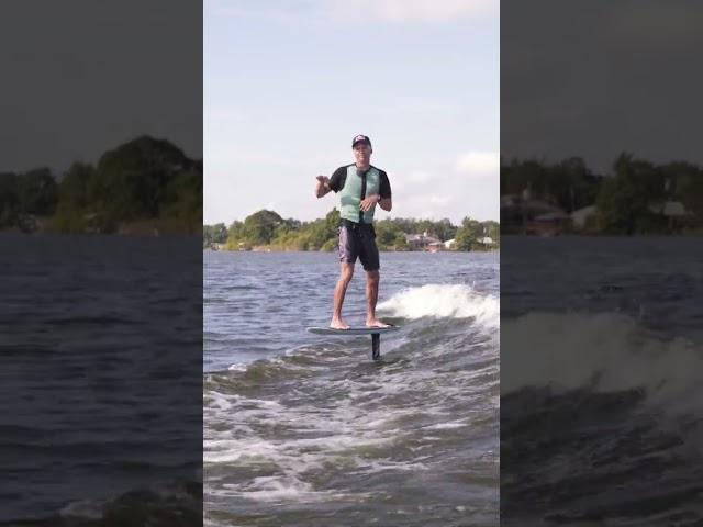 How to pump foil behind the boat | Wake foiling with Brian Grubb