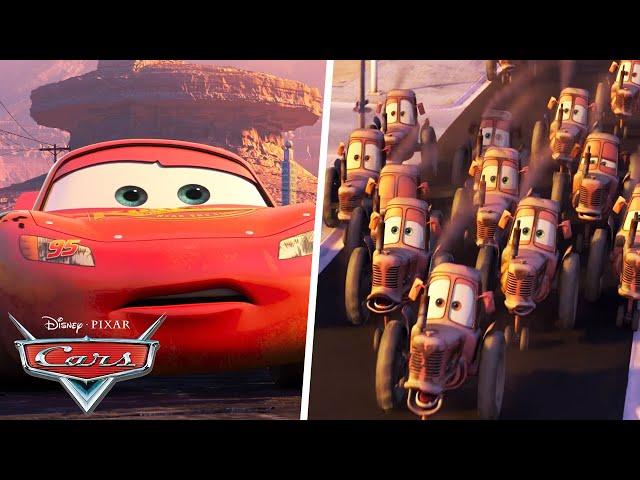 Mater Leads a Tractor Invasion to Radiator Springs | Pixar Cars