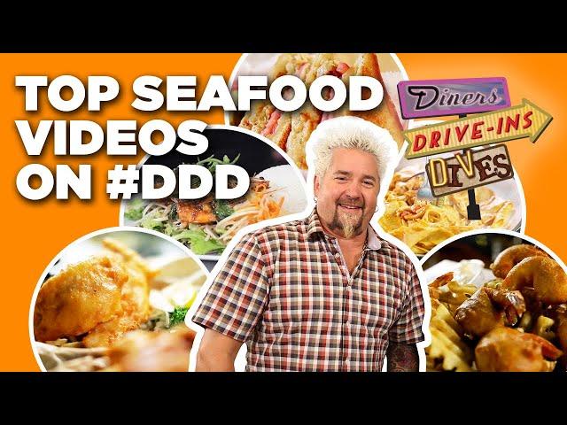 Top 20 Wildest #DDD Seafood Videos with Guy Fieri | Diners, Drive-Ins and Dives | Food Network