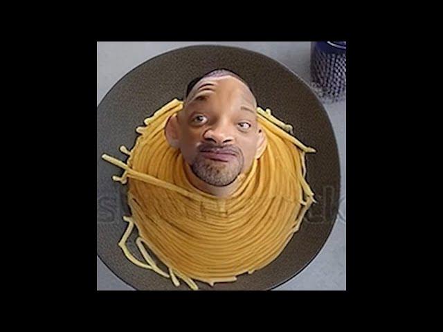 Will Smith eating Spaghetti and Meatballs