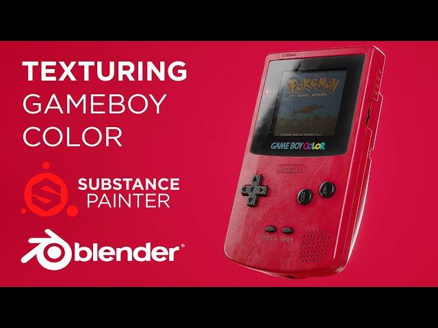 Lets Texture a Gameboy Color in Substance Painter and Blender