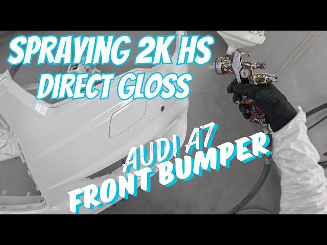 Spray Painting 2k High Solid Direct Gloss Audi A7 Front Bumper