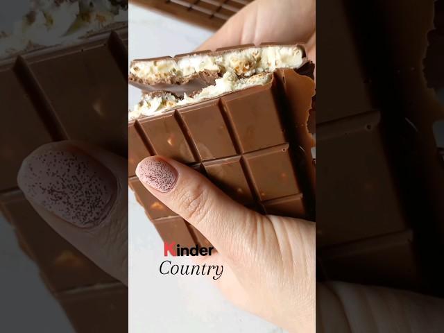 How to make Kinder Country Chocolate  #kinder #chocolate #shorts #food #easy