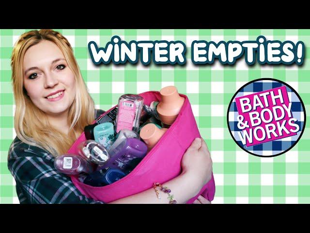 Winter Season Complete! ️️ BATH & BODY WORKS EMPTIES!