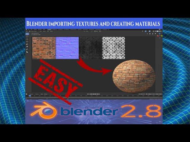 Importing Textures and Creating Materials Fast and Simple Technique Blender 2 8 Tutorial New 2019