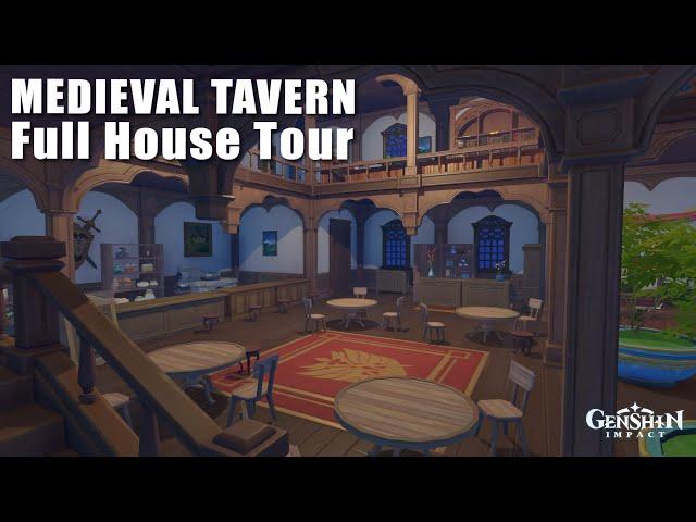 Medieval Tavern | Full House Tour | Serenitea Pot | Genshin Impact