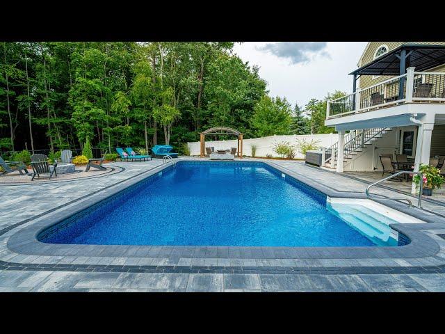 Outdoor Living Space Pool Hardscape