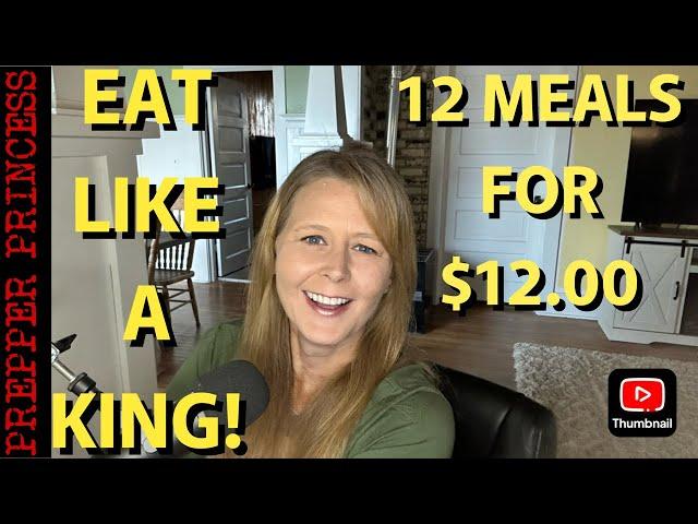 LIVING ON A LOW INCOME (12 HEALTHY MEALS FOR $12.00)