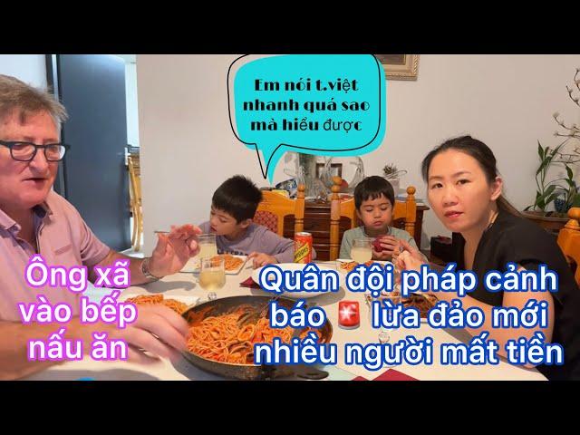 Ông xã vào bếp nấu mì Spaghetti/quân đội pháp cảnh báo ️ lừa đảo mới nhiều người bị mấý tiền lớn