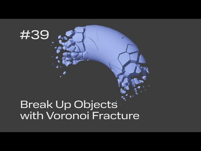 Cinema 4D Quick Tip #39 - Break Up Objects with Voronoi Fracture (Project File on Patreon)