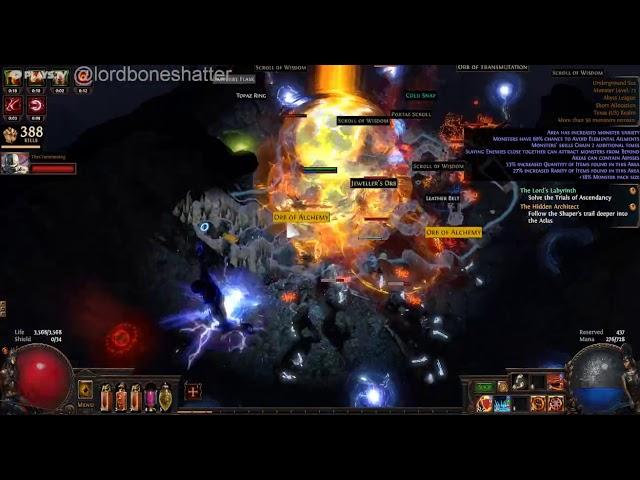 path of exile 500 kill rampage