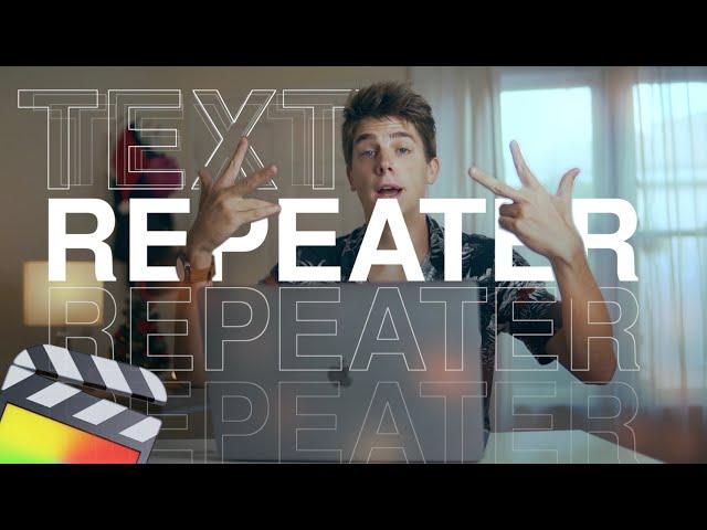 SUPER EASY TEXT REPEATER In Final Cut Pro X