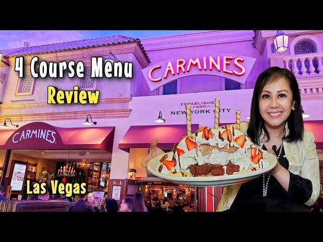 Carmine's Las Vegas | 4 Course Menu Review