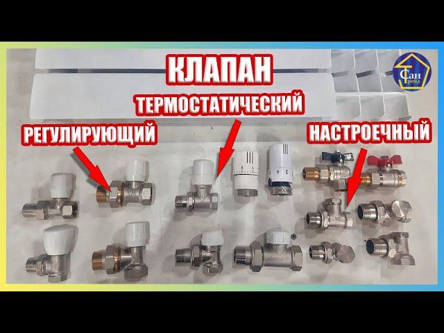 Клапан Термостатический Регулирующий Настроечный для отопления подключение радиатора