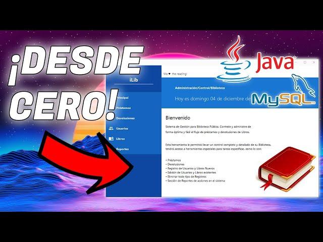 SISTEMA DE PRÉSTAMOS PARA BIBLIOTECA EN JAVA  | CRUD MYSQL MATERIAL DESIGN DESDE CERO | LOOK & FEEL