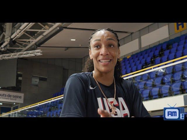 A'ja Wilson Team USA media availability | Aug. 6