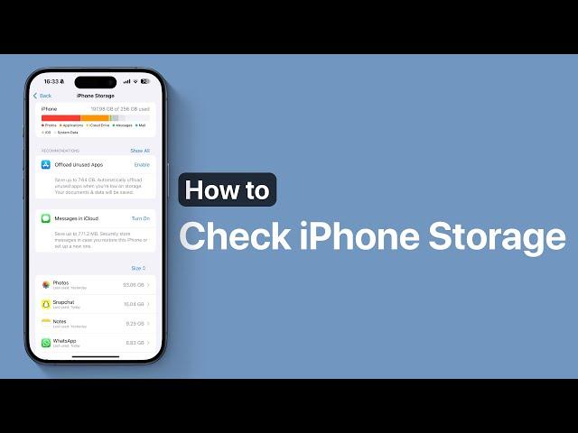 How To Check iPhone Storage | iPhone 16 Tutorials | iOS 18