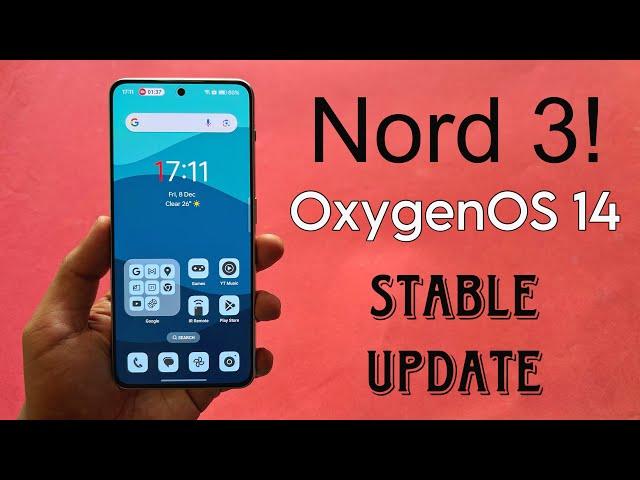 OnePlus Nord 3 OxygenOS 14 update - New changes and features of Android 14! (Hindi)