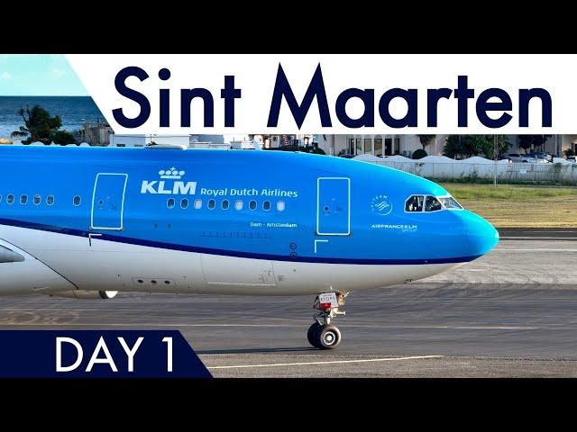 ST MAARTEN Planespotting  Princess Juliana airport [ 4K ]