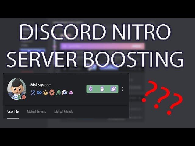 DISCORD NITRO SERVER BOOSTING EXPLAINED