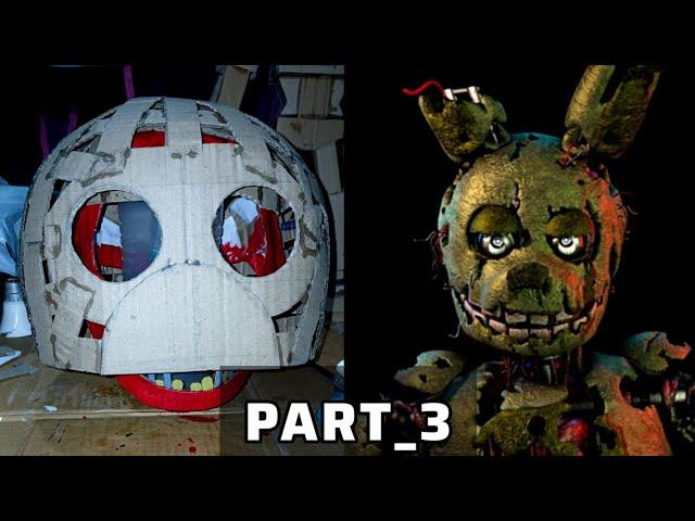 "How to Make a Realistic Springtrap Mask with Cardboard | DIY FNAF Cosplay Tutorial (Part 3)"