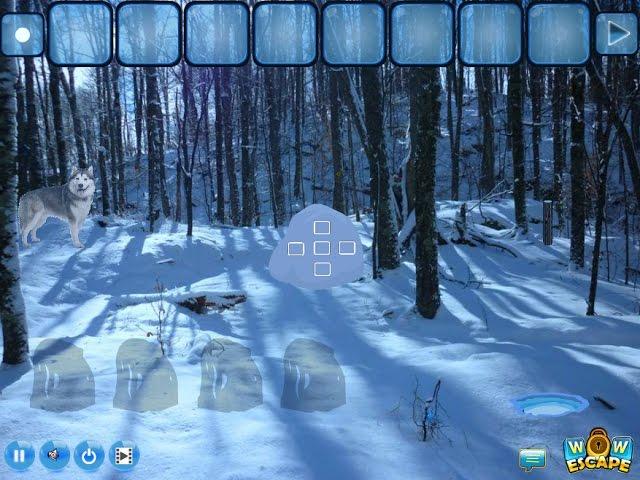 Alaskan winter forest escape - soluce