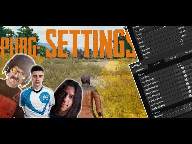 BEST PUBG SETTINGS: PROS & STREAMERS feat. shroud, doc, grimmmz