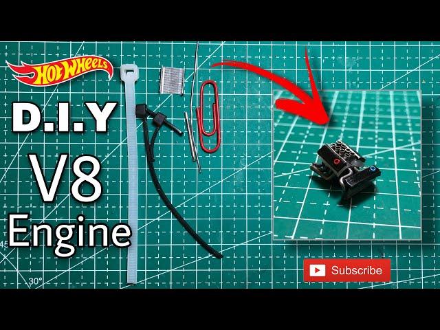 How to make V8 Engine for Hotwheels | D.I.Y | 1:64 Scale