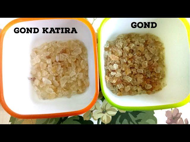 Difference Between Gond Katira & Gond | Tragacanth Gum & Acacia Gum | Health Benefits In English