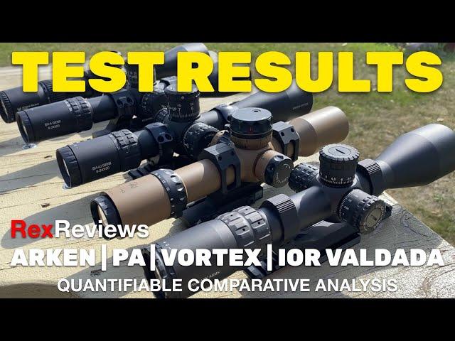 NUMBERS DON'T LIE!  Arken SH-4J | PA 3-18x50 | Vortex 5-25X56 | IOR 2-16x42 ~ Rex Reviews