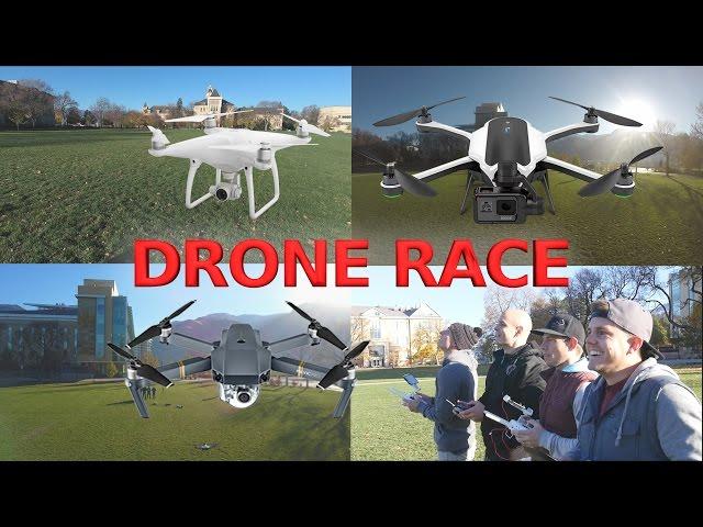 GoPro Karma vs DJI Mavic vs Phantom 4 - ULTIMATE DRONE RACE!