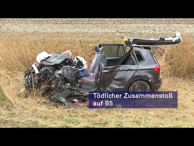 Tödlicher Zusammenstoß auf B5