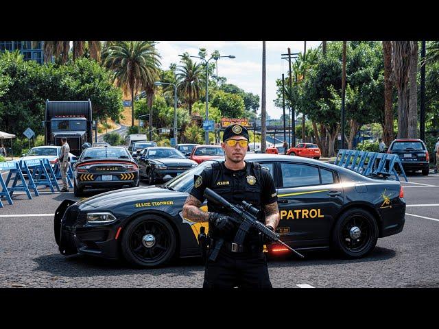 Playing As A Police Officer In GTA 5 Highway Patrol LSPDFR