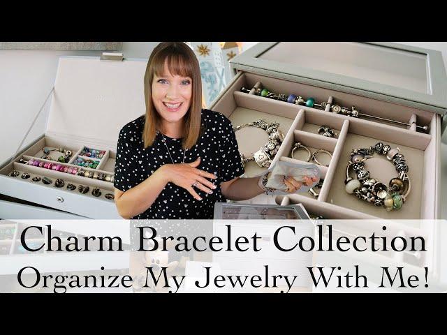 Organize My Charm Bracelet Collection with me! Trollbeads OHM Beads Elf Beads Aurora Charm & more