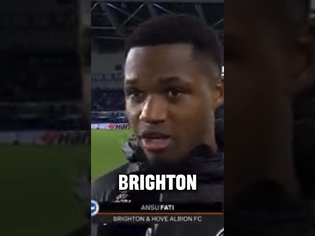 Ansu Fati speaking English  #brighton #ajax #ansufati #europaleague #shorts #barca