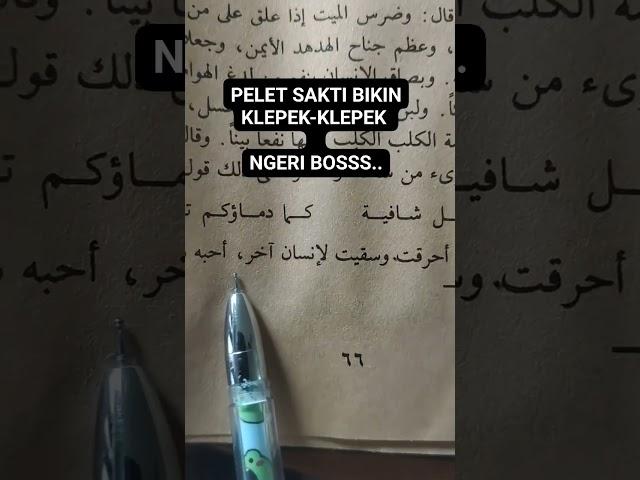 Pelet Sakti Bikin Klepek-klepek.Ngeri Boss...!