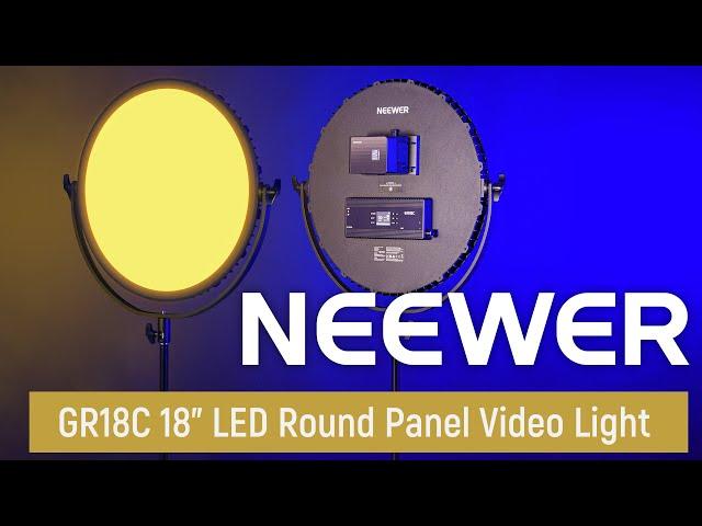 Introducing the NEEWER GR18C 18" LED Round Panel Video Light