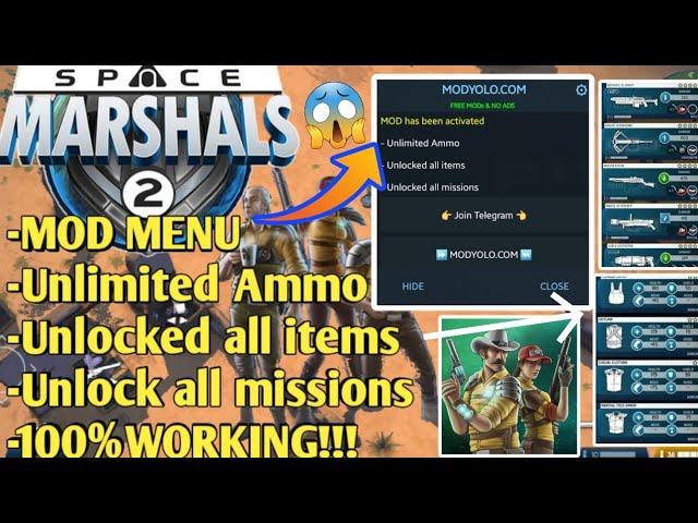 SPACE MARSHALS 2 MOD MENU APK. Unlimited Ammo,Unlock All items Unlock All missions (Android) Games