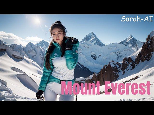 [4K] Sarah AI Lookbook- Exploring Mount Everest - The Highest Mountain in the World