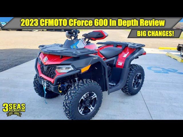 Here is what's new on the 2023 CFMoto CForce 600 : In Depth Review : Compared to the 2022