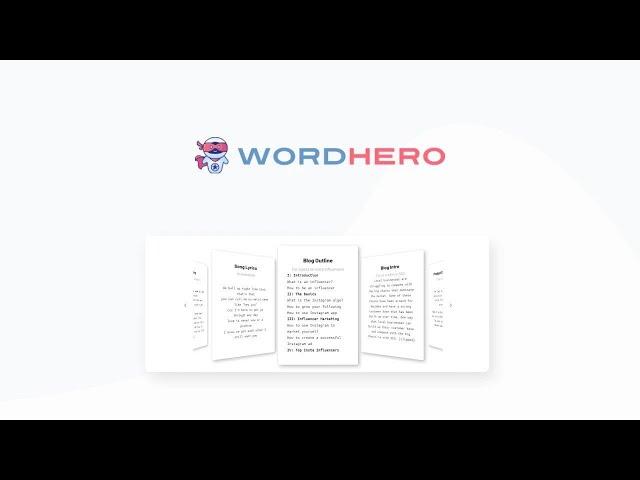 WordHero Lifetime Deal $89 - The Best AI Content Writer Lifetime deal 2024