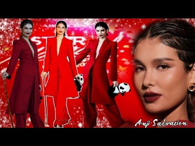 THE ELEGANCE AND STAR POWER OF ANJI SALVACION IN ABS- CBN  STAR MAGICAL CHRISTMAS 2024