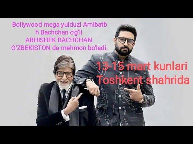 Mashhur Hind kino aktyori Janob Abhishek Bachchan 2025-yil 13-15-mart kunlari Toshkentda bo’ladi.